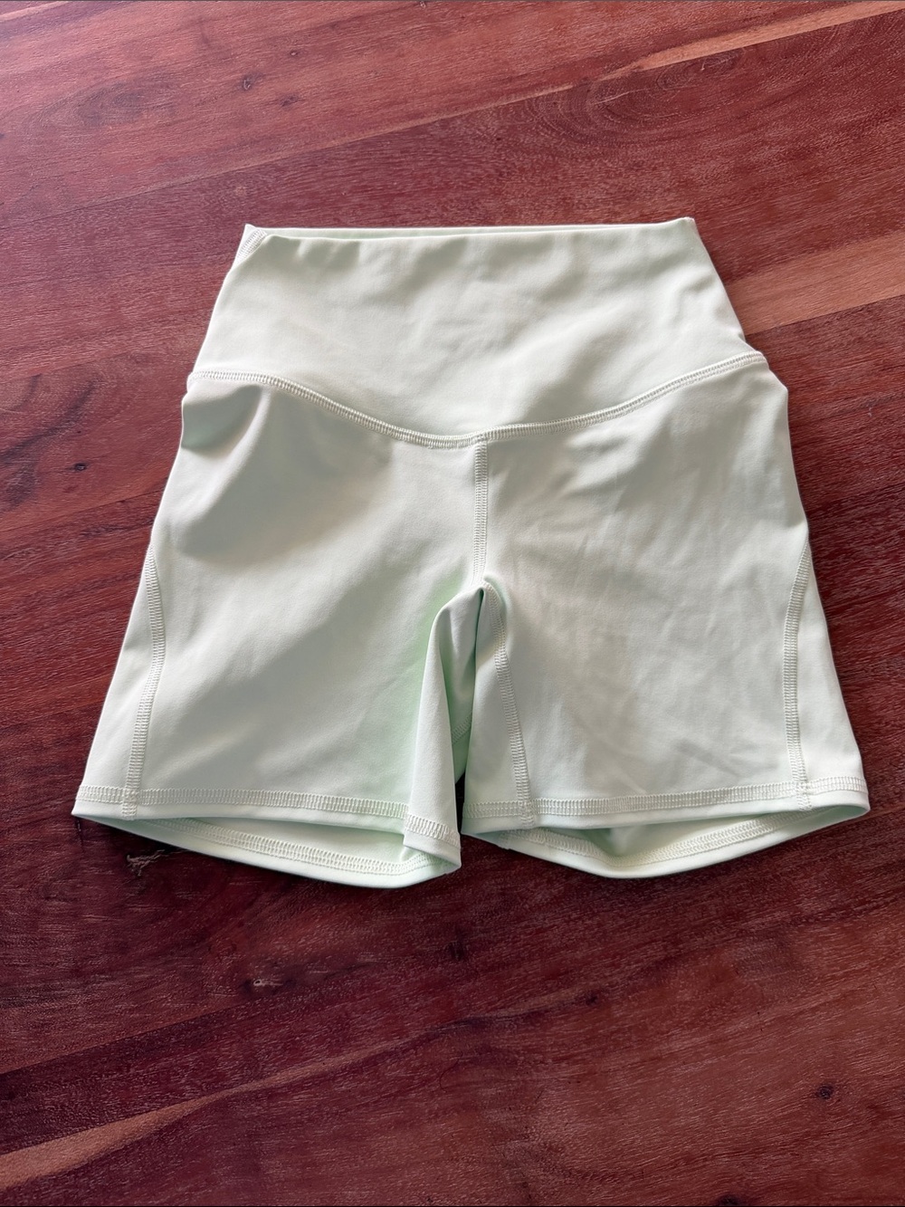 Five dancewear High-Waist light Green Performance Bike dance  Shorts size small
